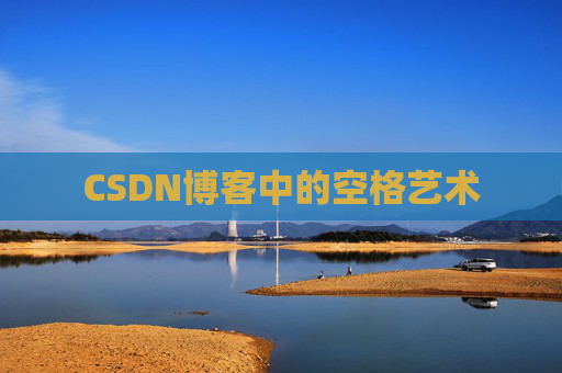 CSDN博客中的空格艺术